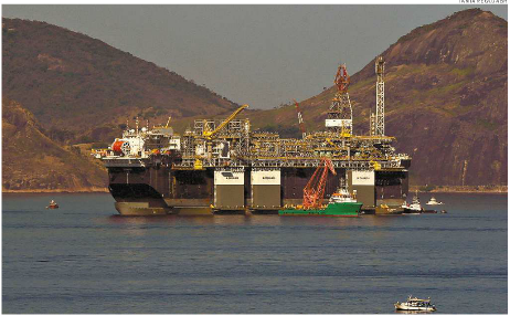 Campo gigante de Lula recebe plataforma da China