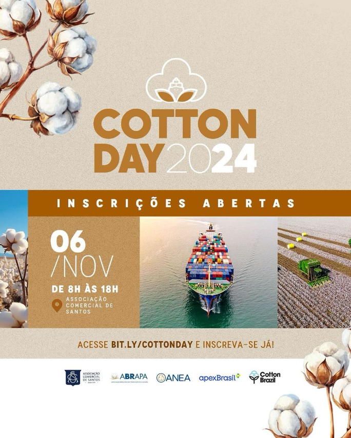 1º Cotton Day Santos será na Associação Comercial de Santos