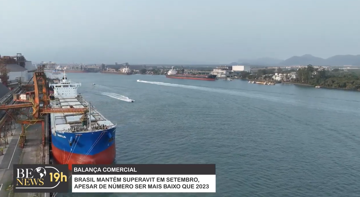 Brasil tem superávit de US$ 59 bi nos primeiros nove meses do ano