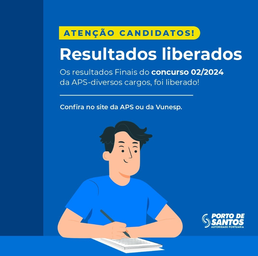 Autoridade Portuária de Santos publica resultado final de Concurso Público