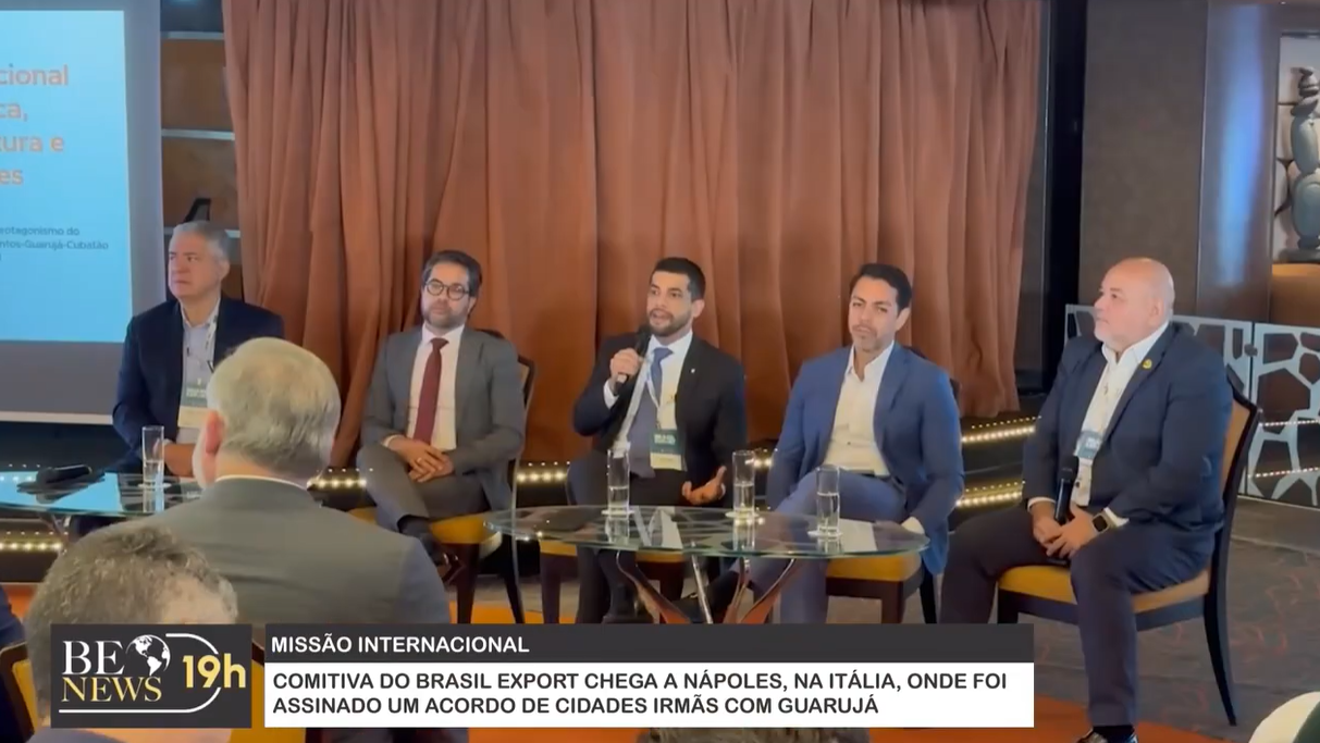 Missão internacional do Brasil Export chega a Nápoles