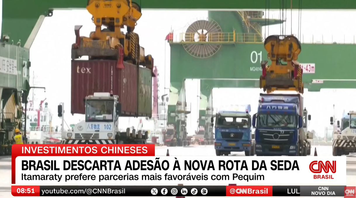 Brasil descarta adesão à nova rota da seda da China