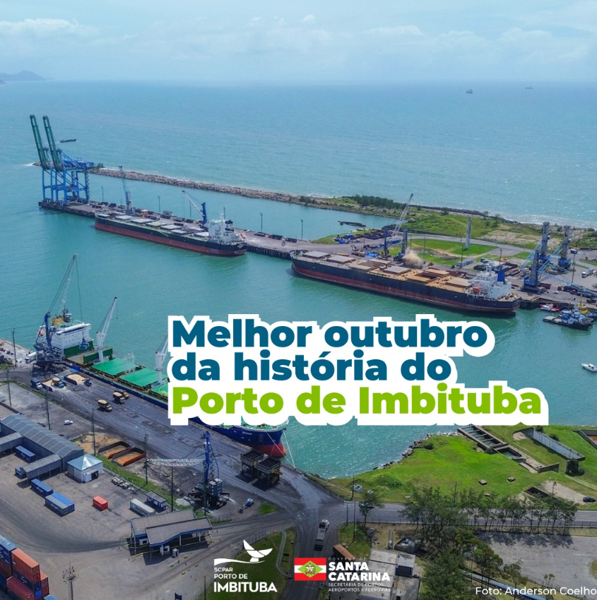 Porto de Imbituba tem o melhor outubro da história