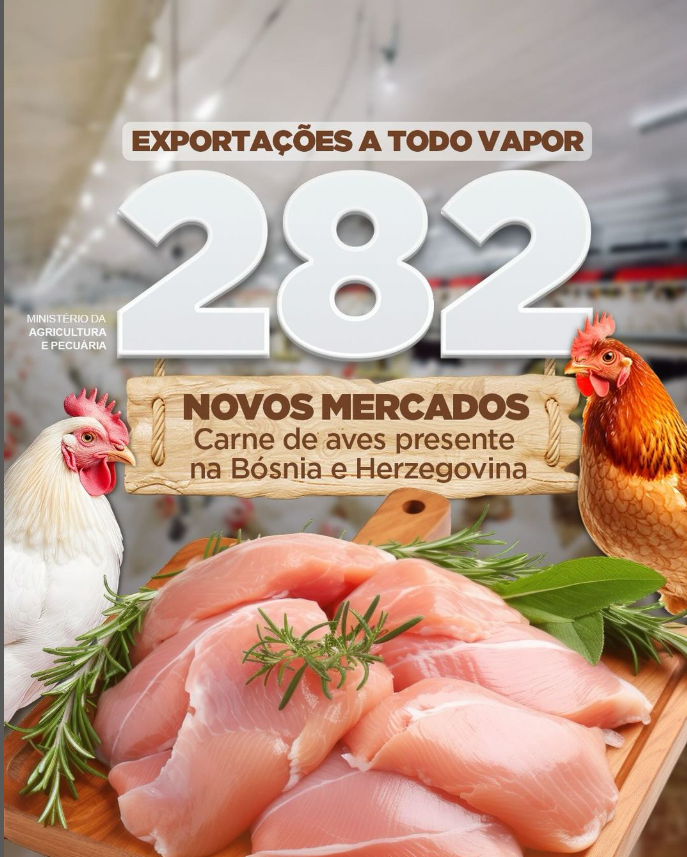 Abertura de mercado na Bósnia e Herzegovina para exportação de carne de aves