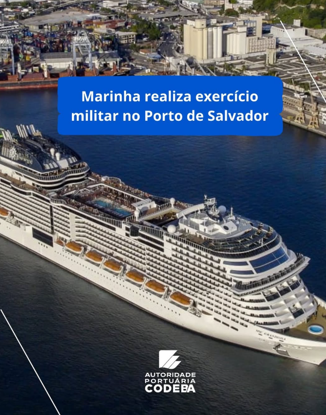 Marinha realiza exercício militar no Porto de Salvador