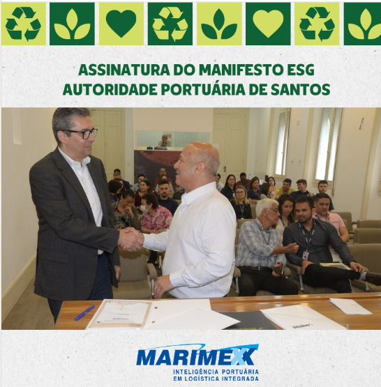Marimex agora é signatária do Manifesto ESG do Porto de Santos