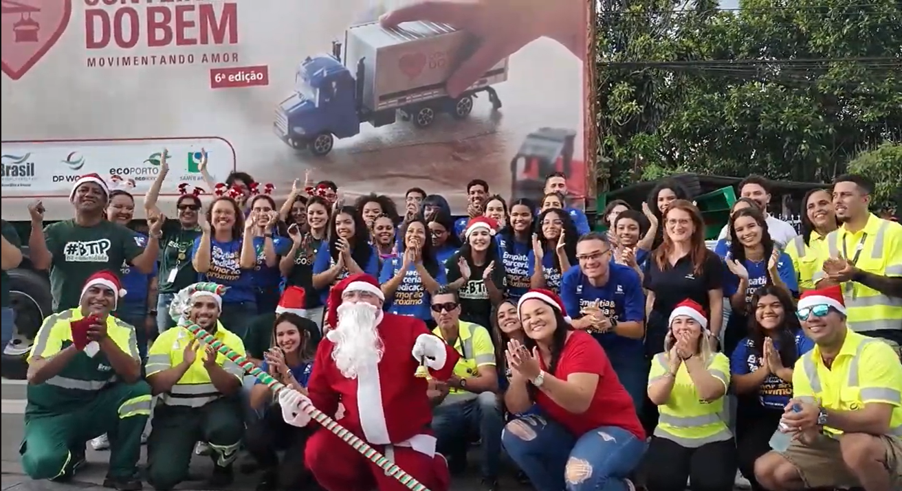 Operadores portuários organizam Contêiner do Bem 
