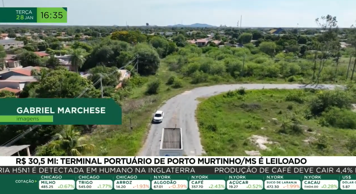 R$ 30,5 MI: Terminal portuário de Porto Murtinho/MS é leiloado