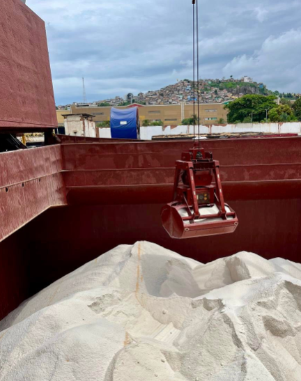 Porto do Rio de Janeiro volta a operar descarga de sal grosso com sucesso em ação comercial estratégica