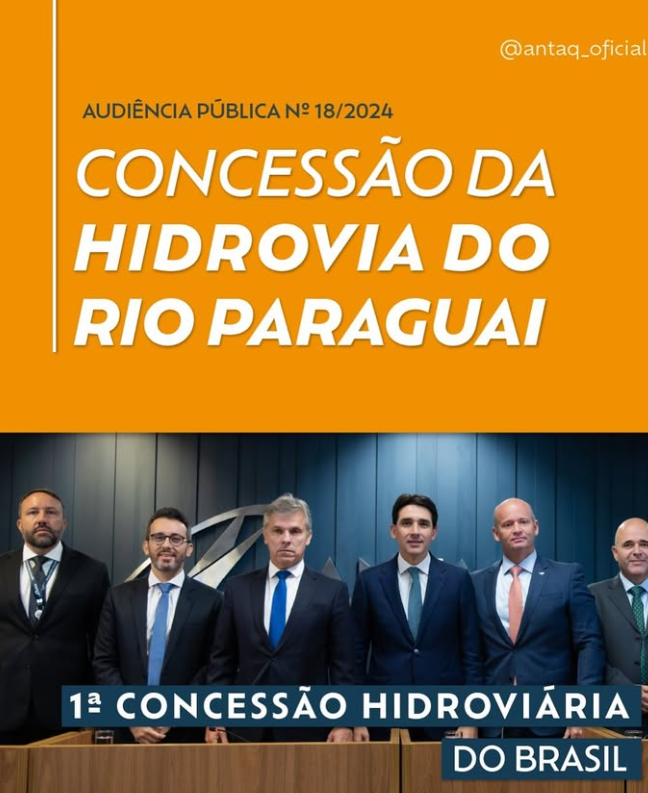 Audiência pública para a primeira concessão da Hidrovia do Rio Paraguai foi realizada
