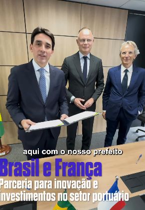 Brasil e França assinam acordo de cooperação nas áreas portuária e aeroportuária em reunião no MPor