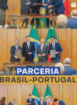 Ministro Silvio Costa Filho assina memorando de entendimento com governo português para desenvolvimento de portos nos dois países