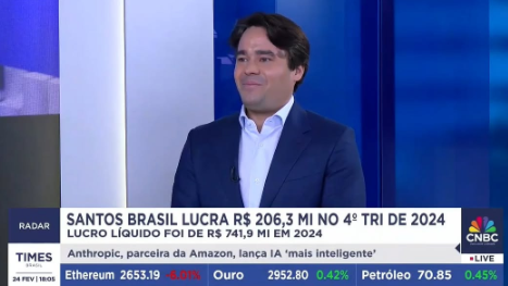 Santos Brasil lucra R$ 206,3 mi no 4º trimestre de 2024