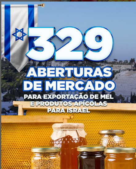 Abertura de mercado para exportação de mel e produtos apícolas para Israel