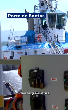 Porto de Santos leva energia gerada pela própria hidrelétrica até o cais