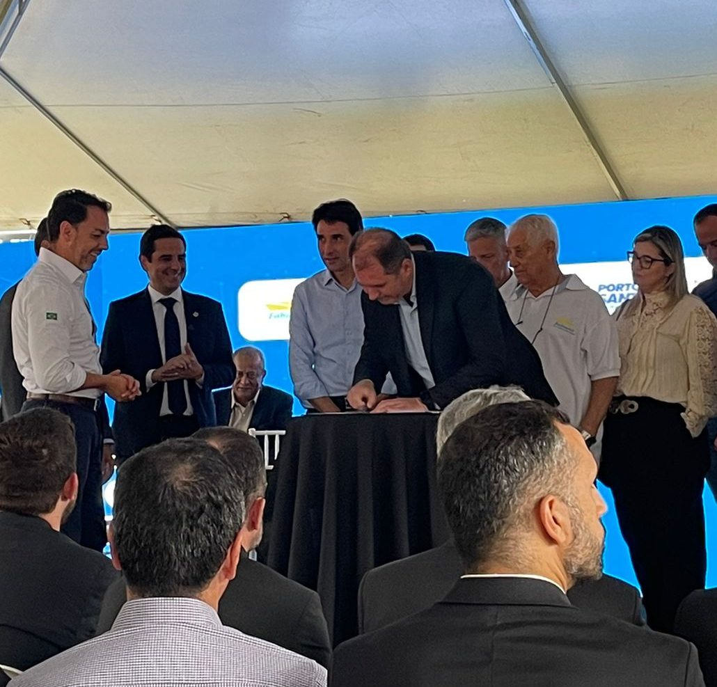 SOPESP participa da cerimônia de lançamento da pedra fundamental da nova sede da Polícia Federal em Santos.